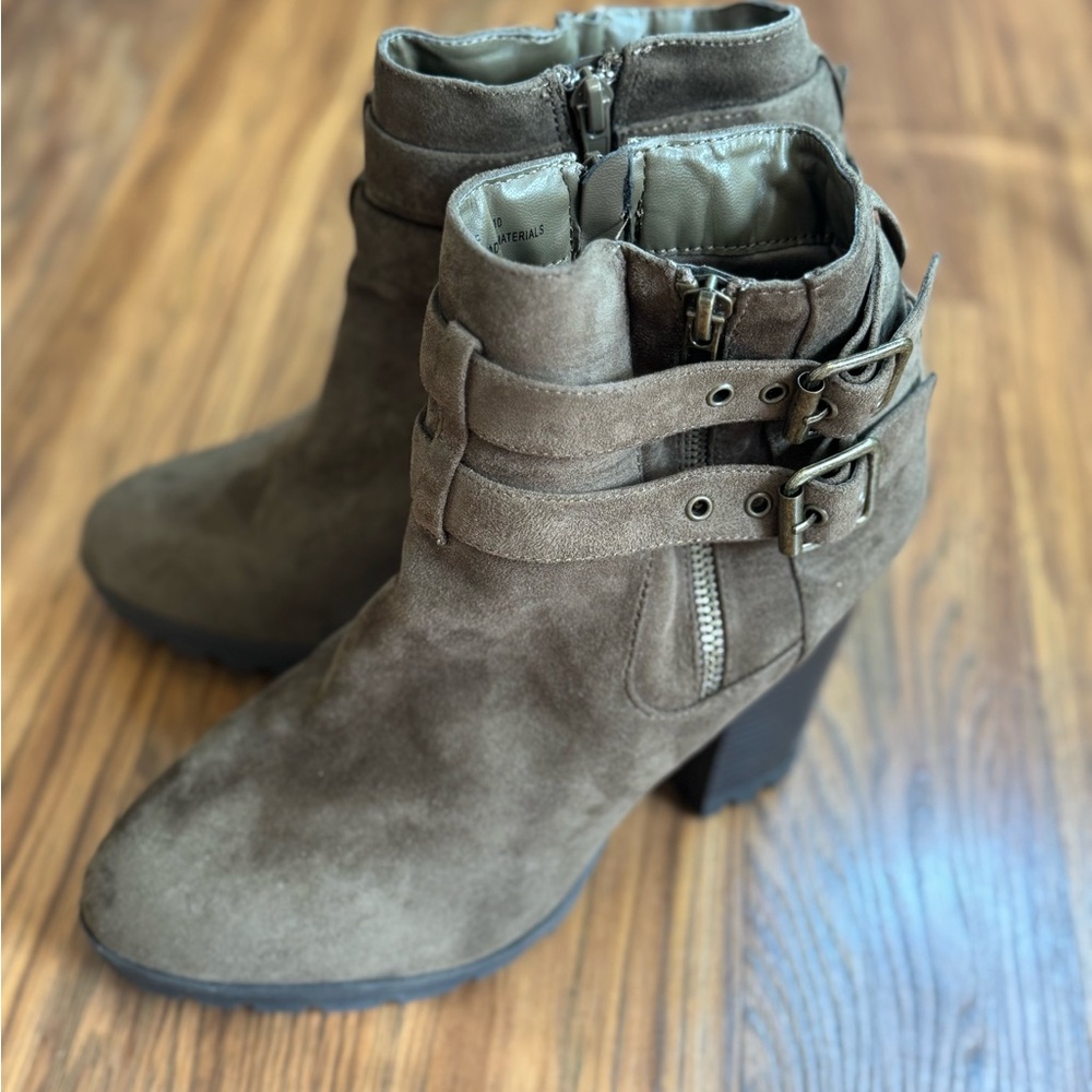 Charlotte Russe Ankle Booties with Buckle Straps